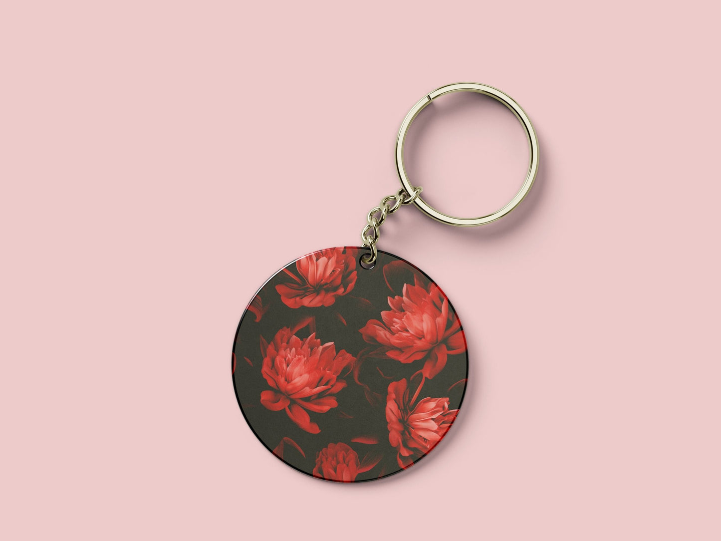 Red peonies pattern