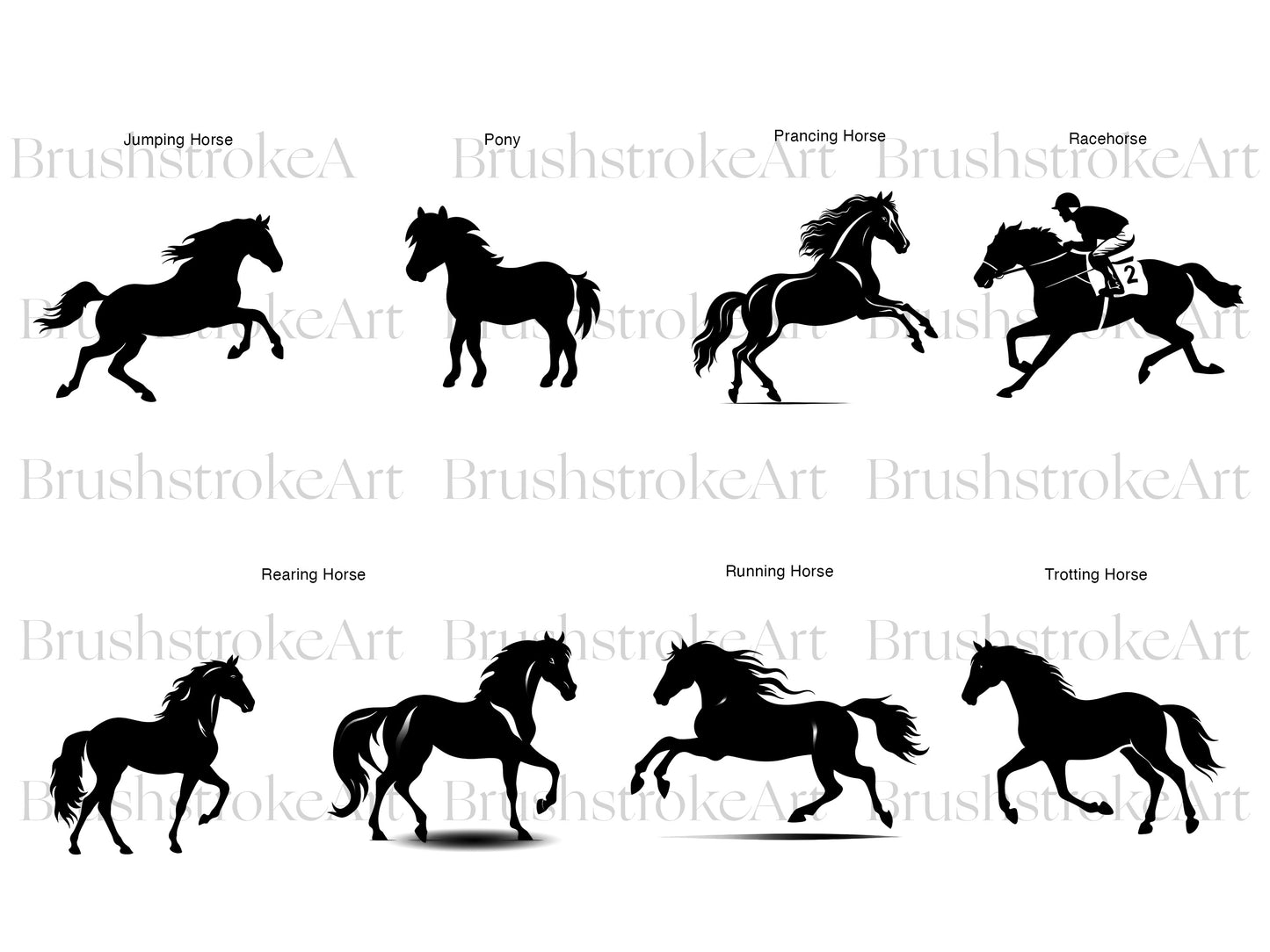 Horse Silhouette Clipart, Rodeo, Horse PNG, Running Horse