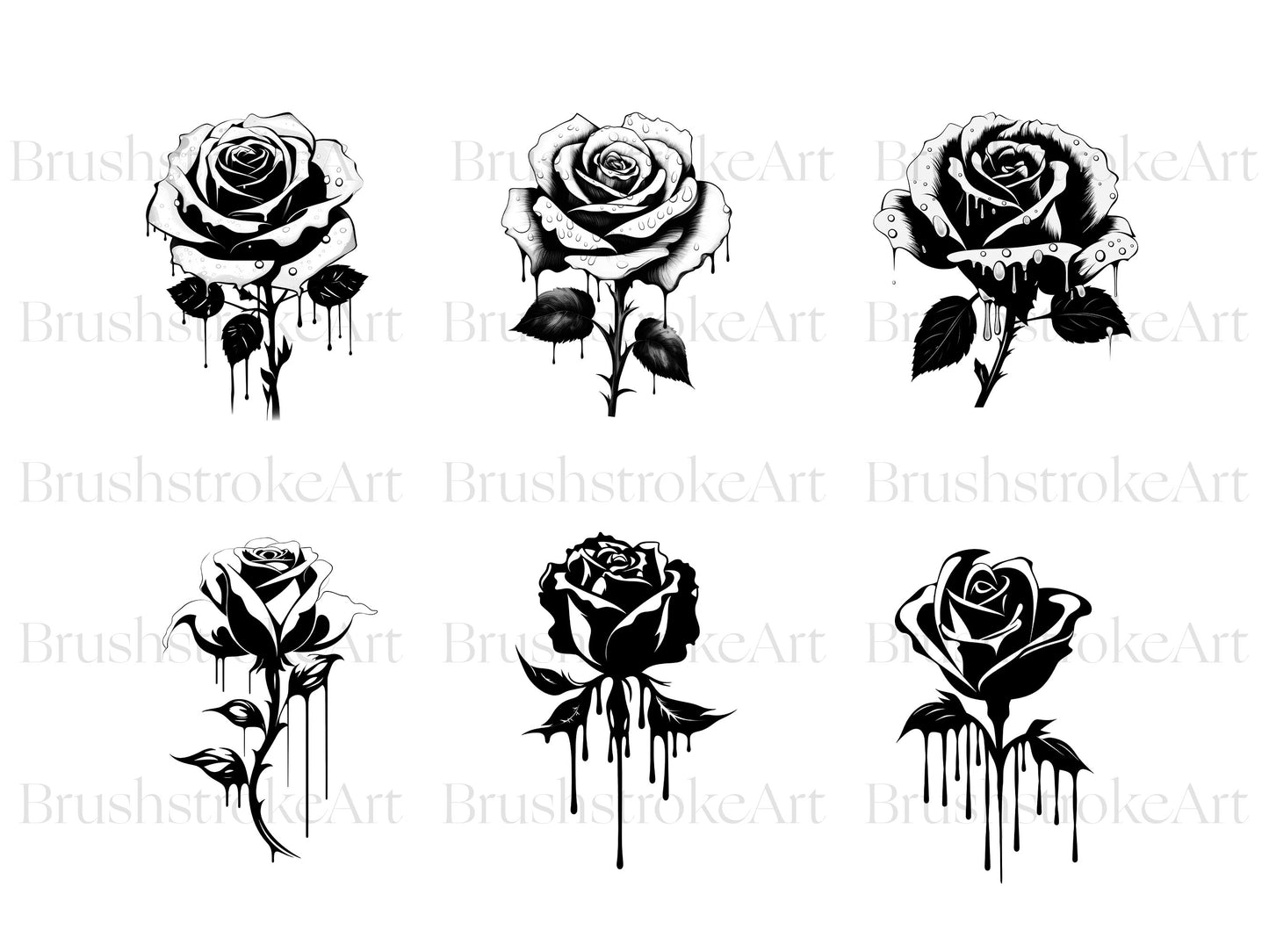 Rose Outline PNG