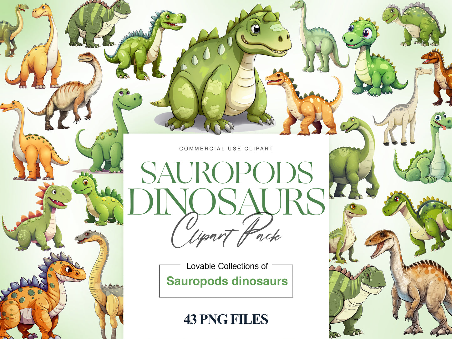 Sauropods Clipart