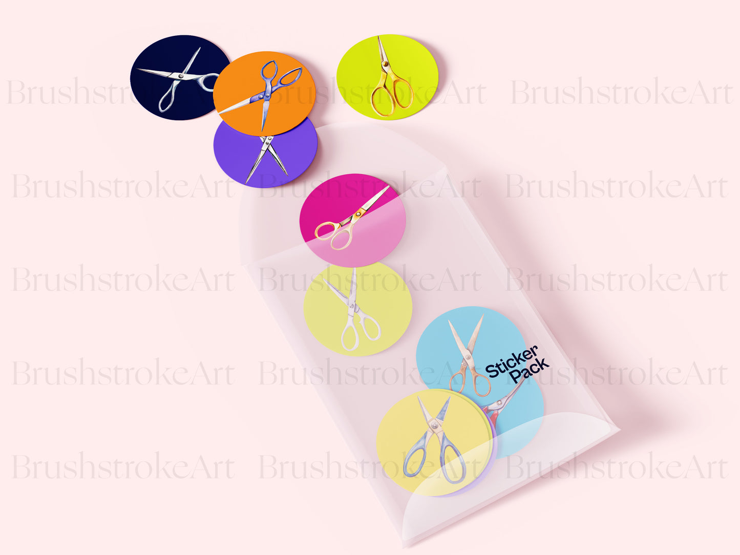 Watercolor Scissors Clipart, Vintage Scissors, Scissors Art