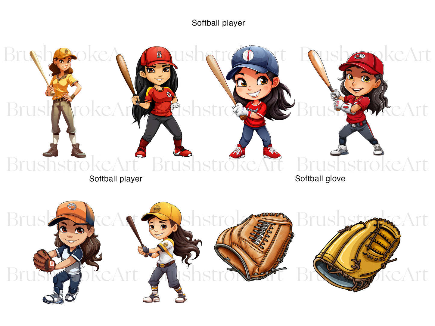 Softball Girl Player