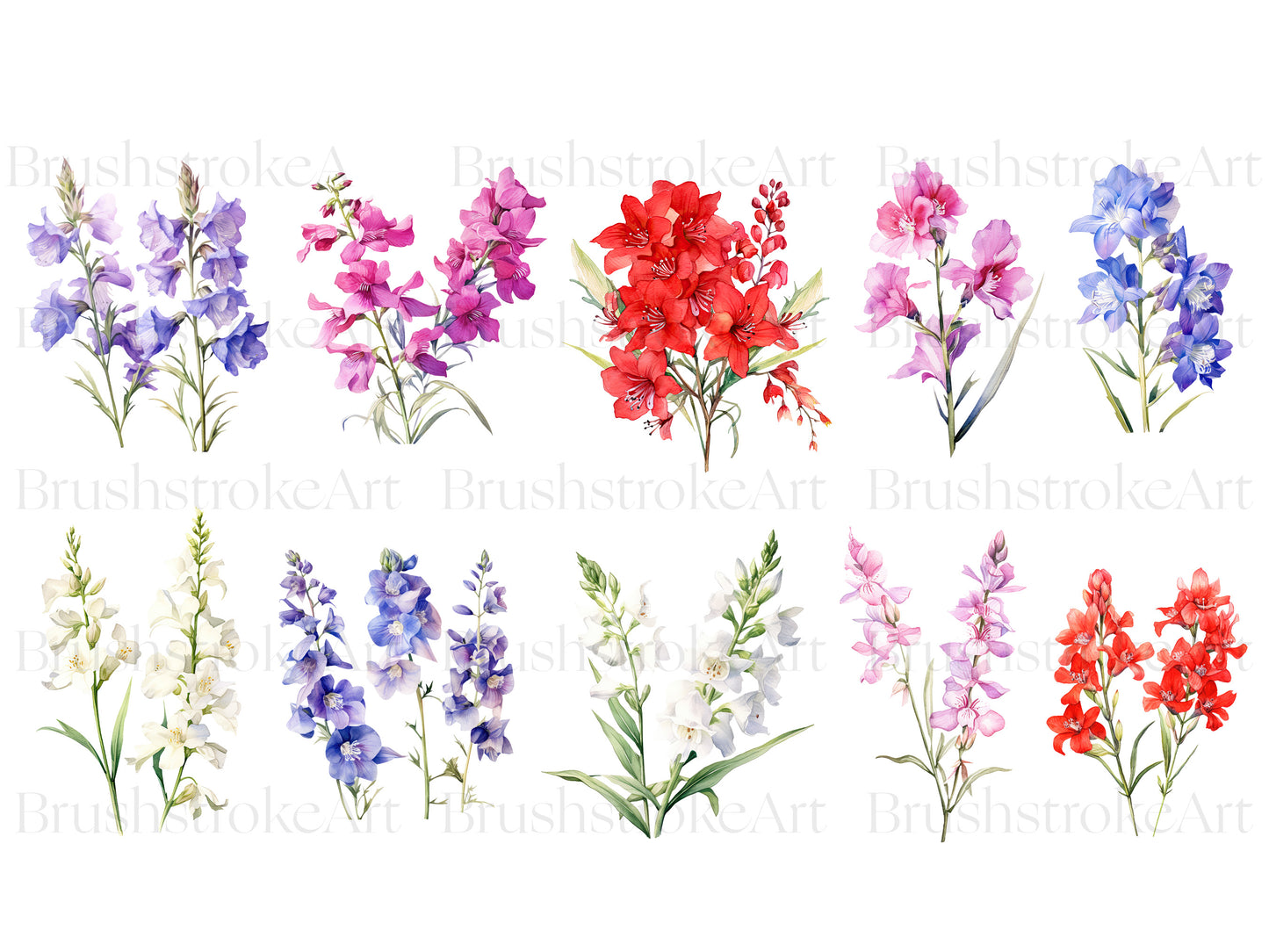 Spring floral watercolor