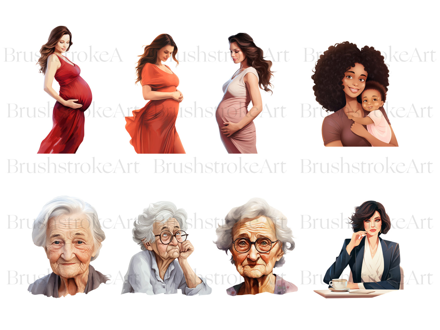 Woman Clipart, Girl Boss, Pregnant Woman, Beautiful, Nurse