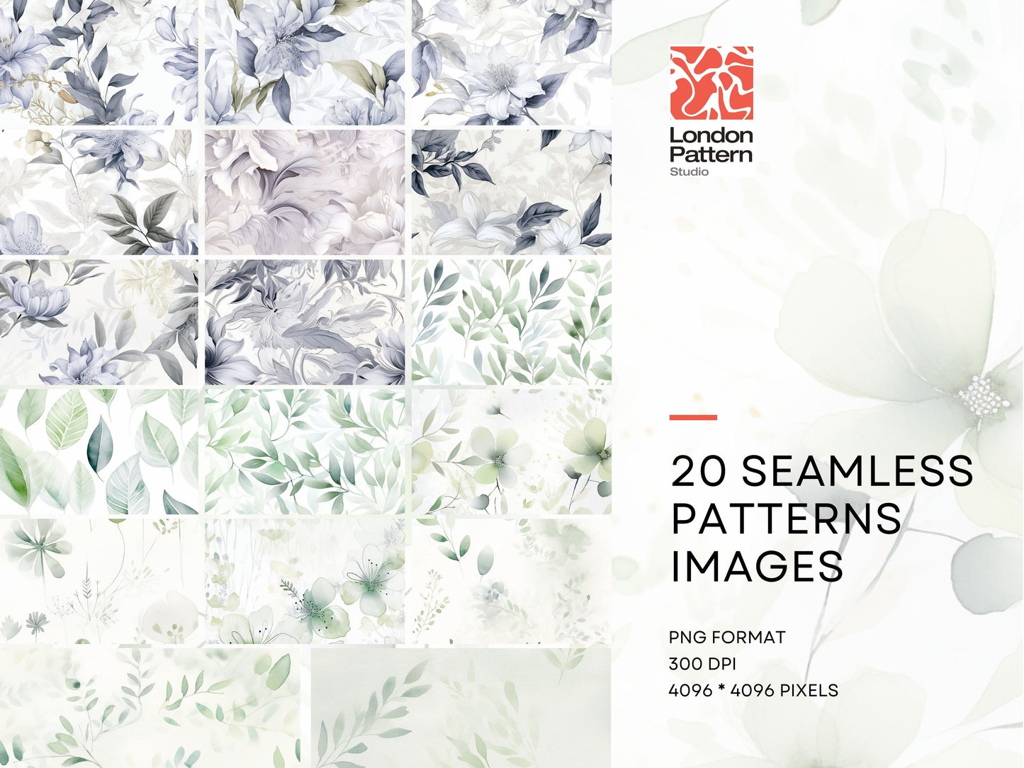 Vintage floral patterns