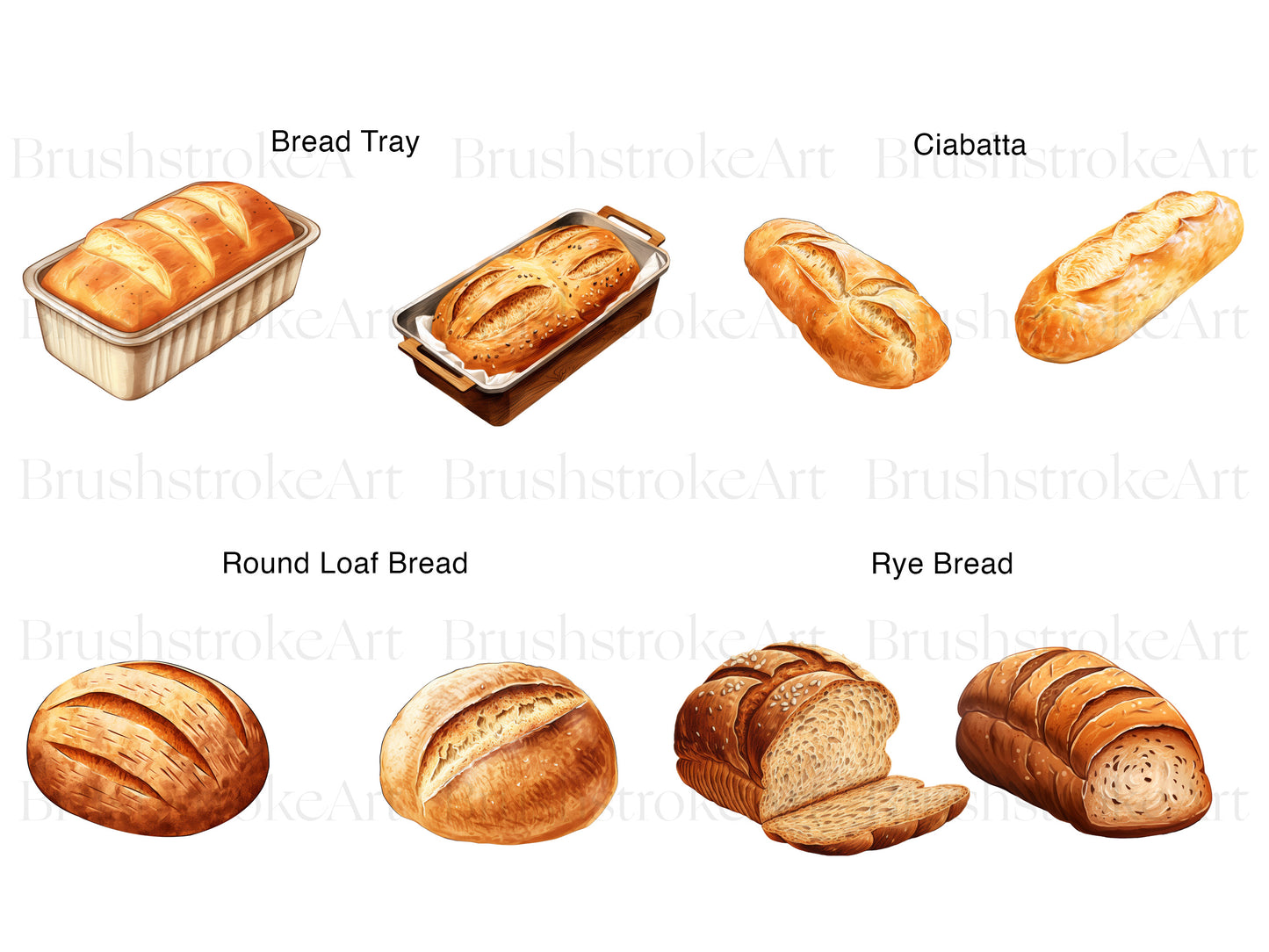 Watercolor Bread