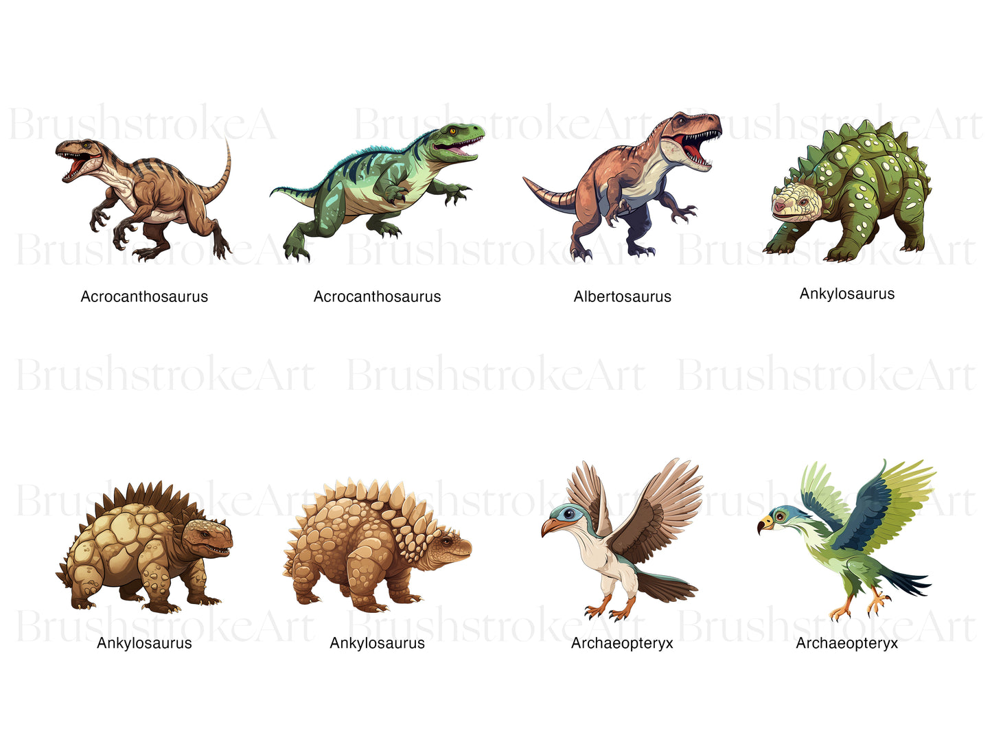 Watercolor Dinosaur