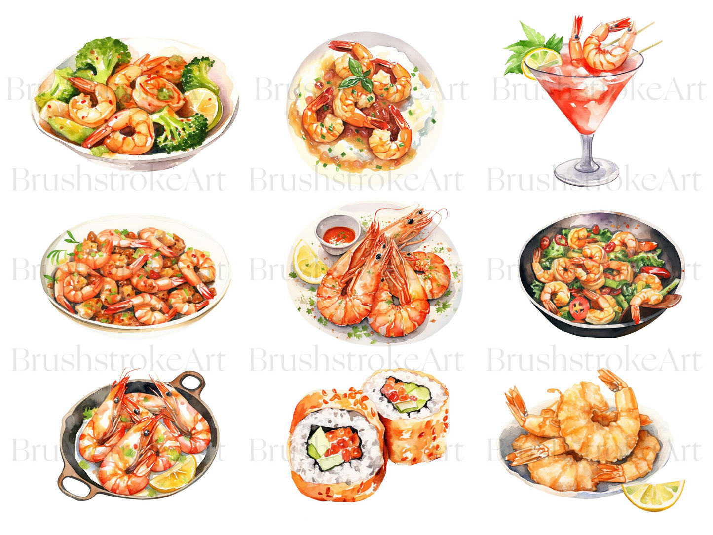 Watercolor Food