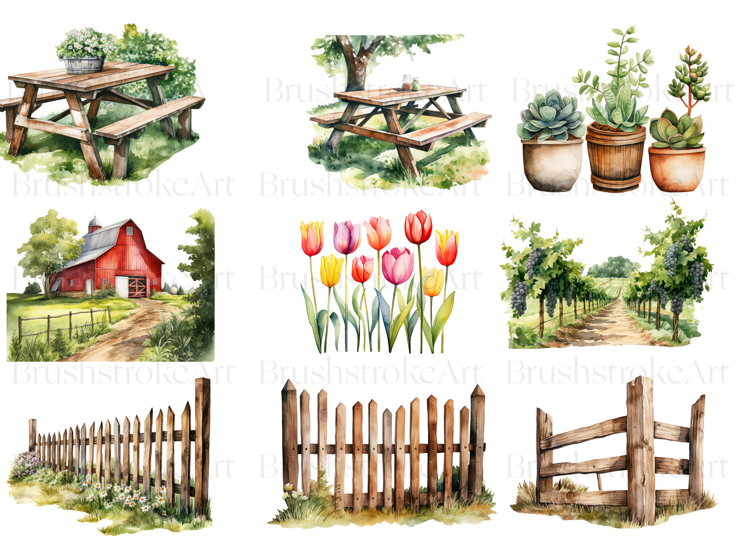 Watercolor Gardening