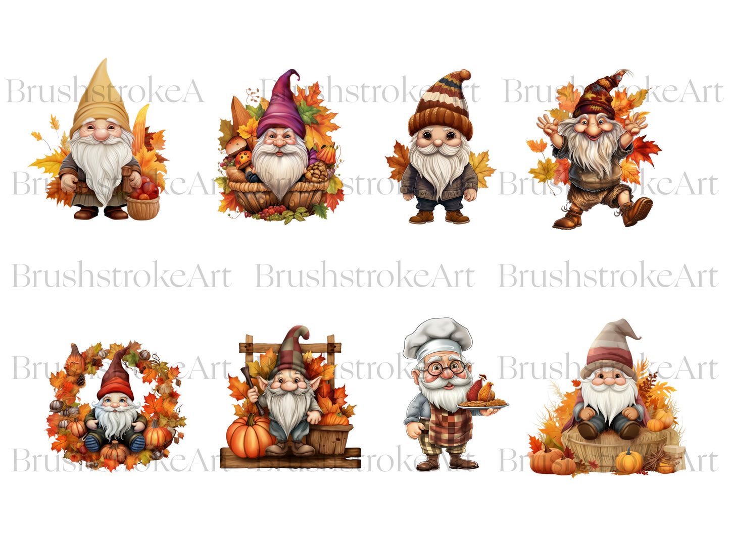 Watercolor Gnomes
