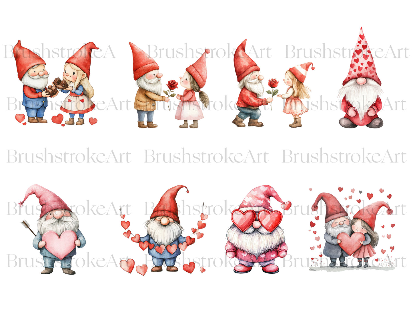 Watercolor Gnomes