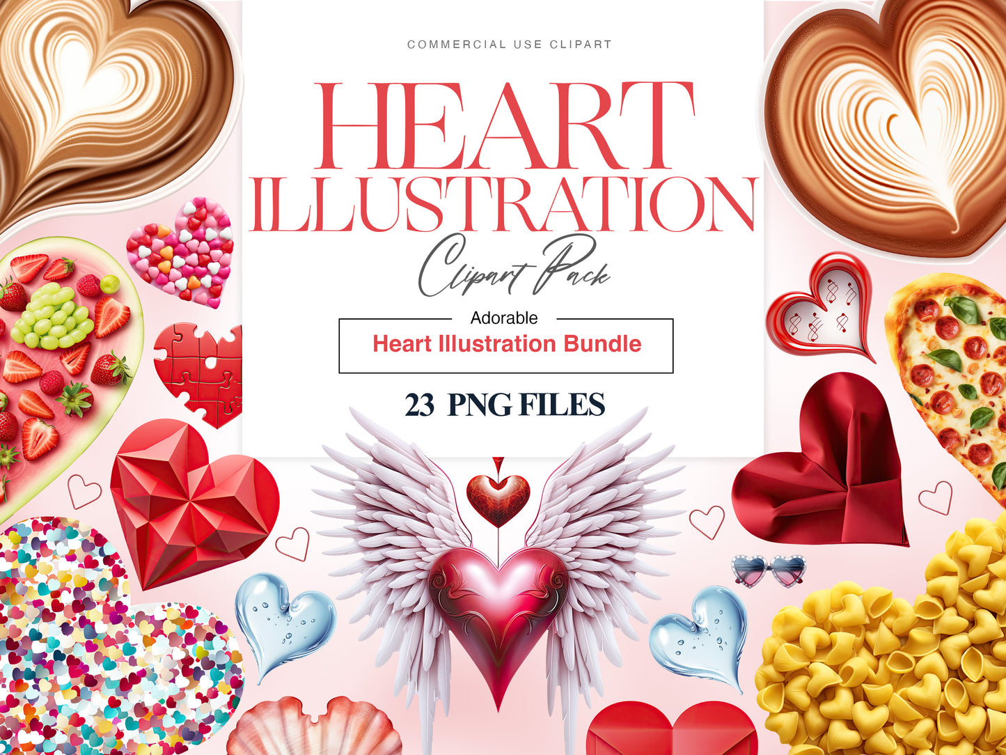 Watercolor Hearts