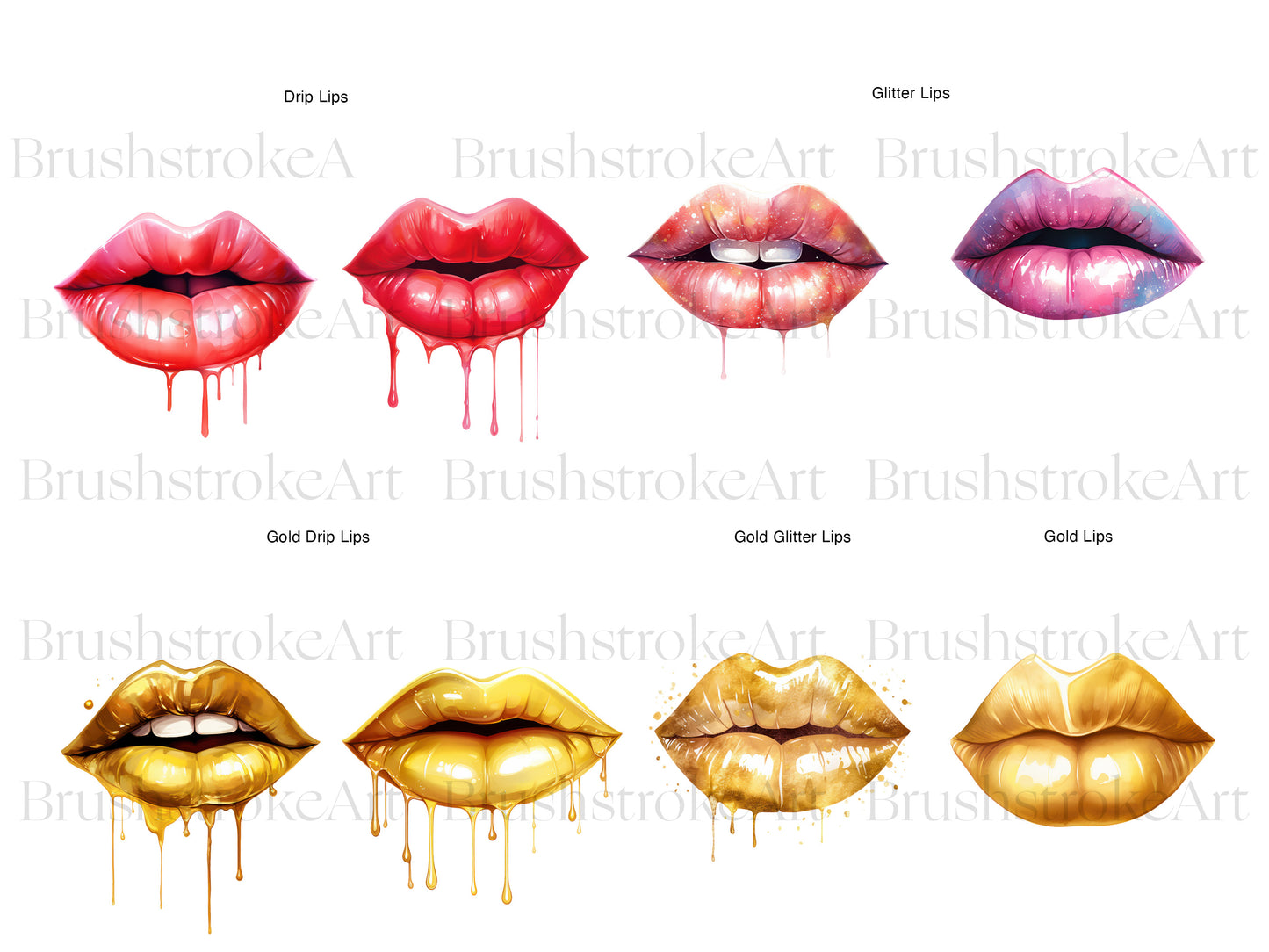 Watercolor Lips