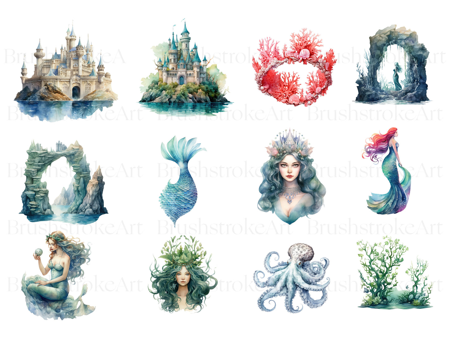 Watercolor Mermaid