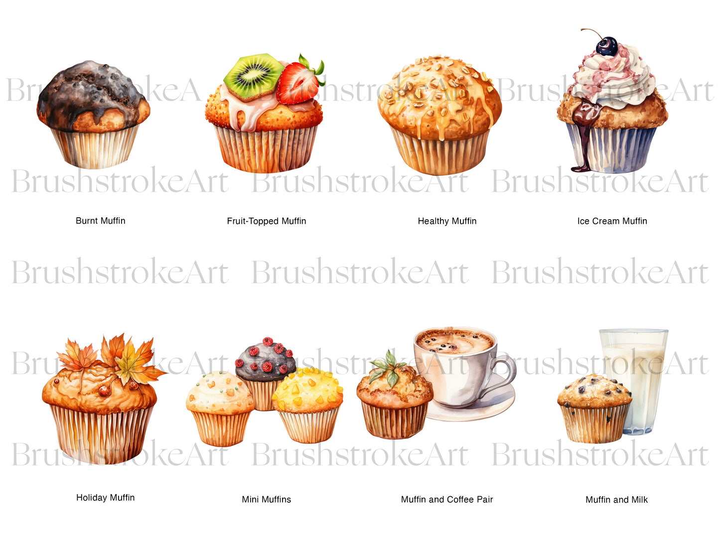 Watercolor Muffin