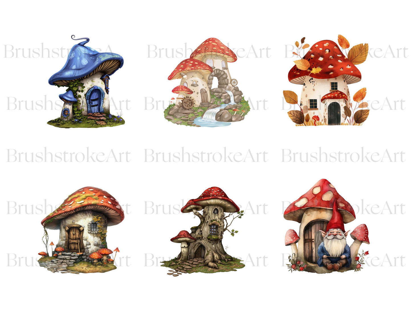 Watercolor Mushroom