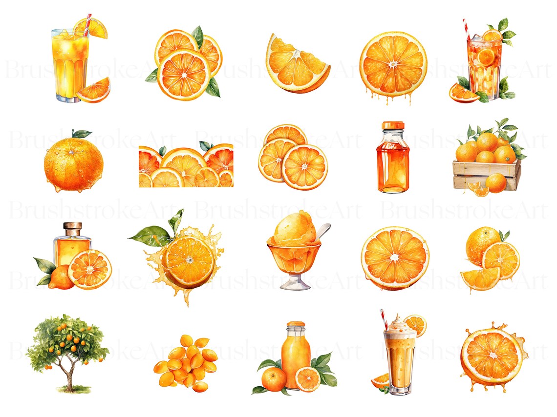 Watercolor Orange