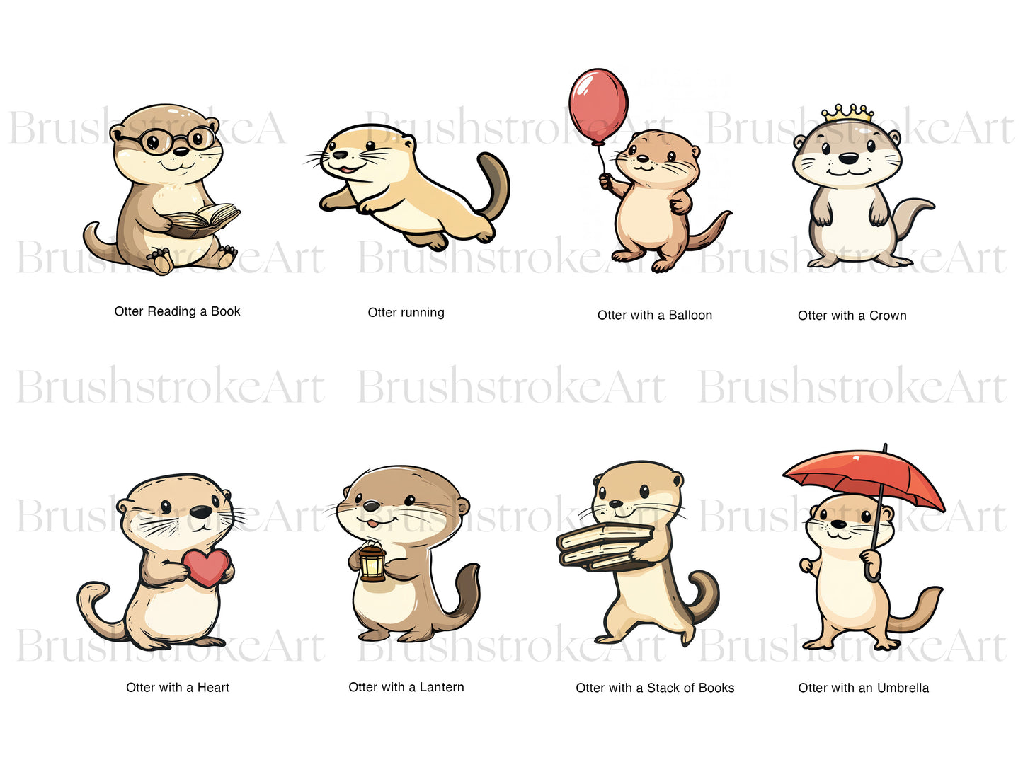 Watercolor Otter