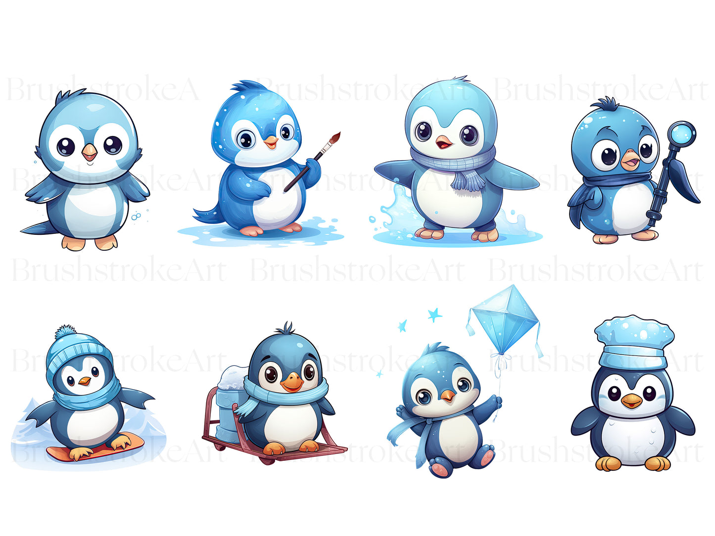 Watercolor Penguin