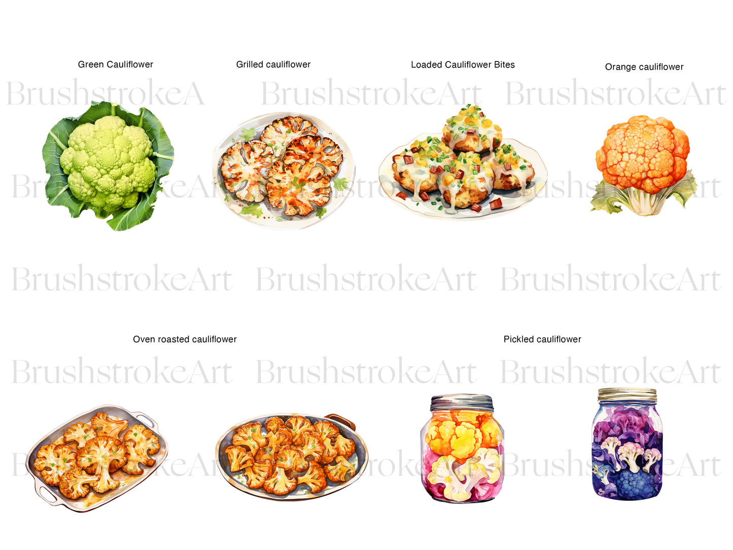 Watercolor Vegetable