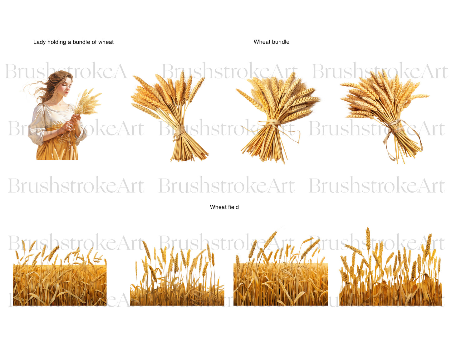 Watercolor Wheat