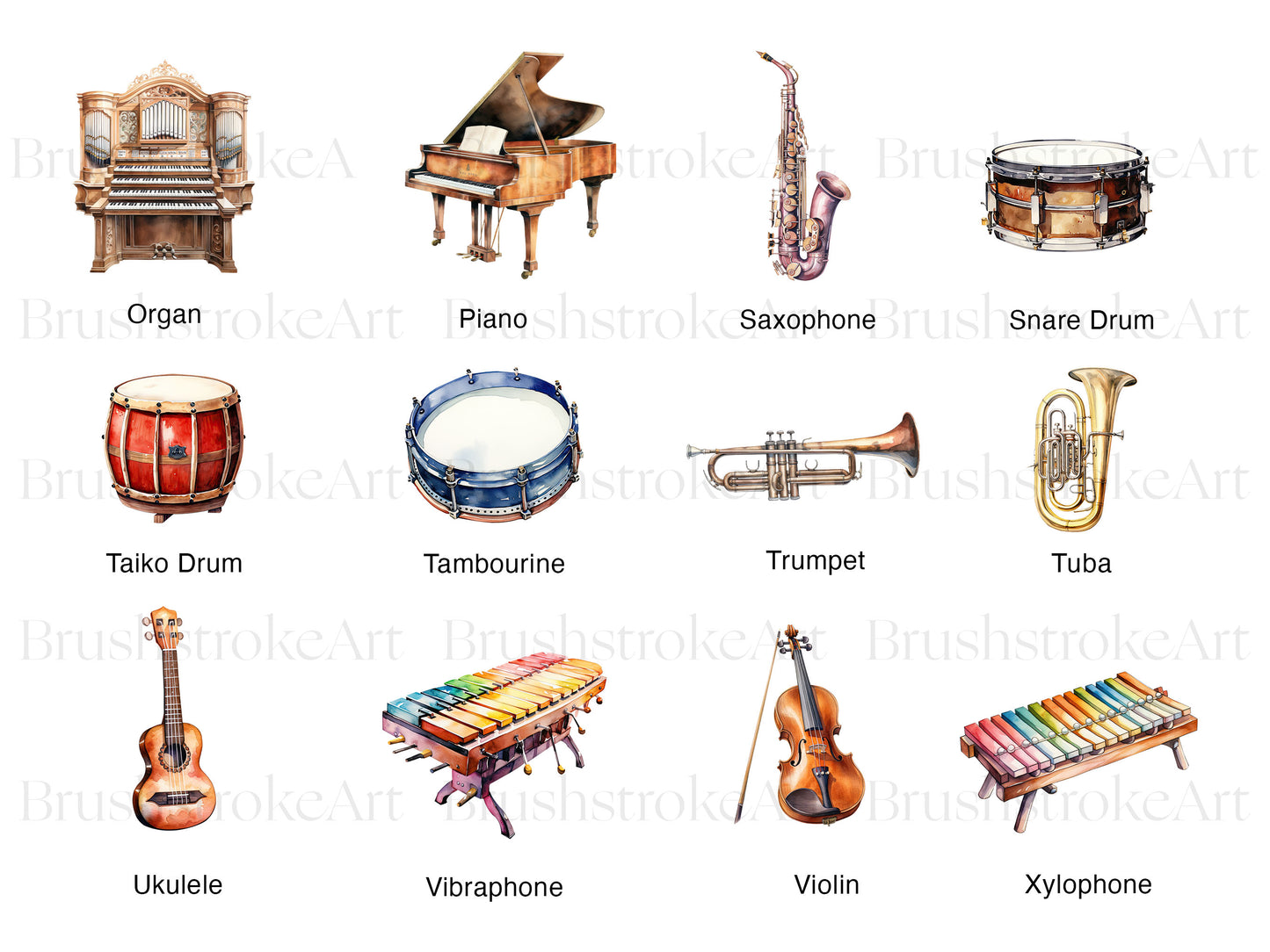 Watercolor instruments