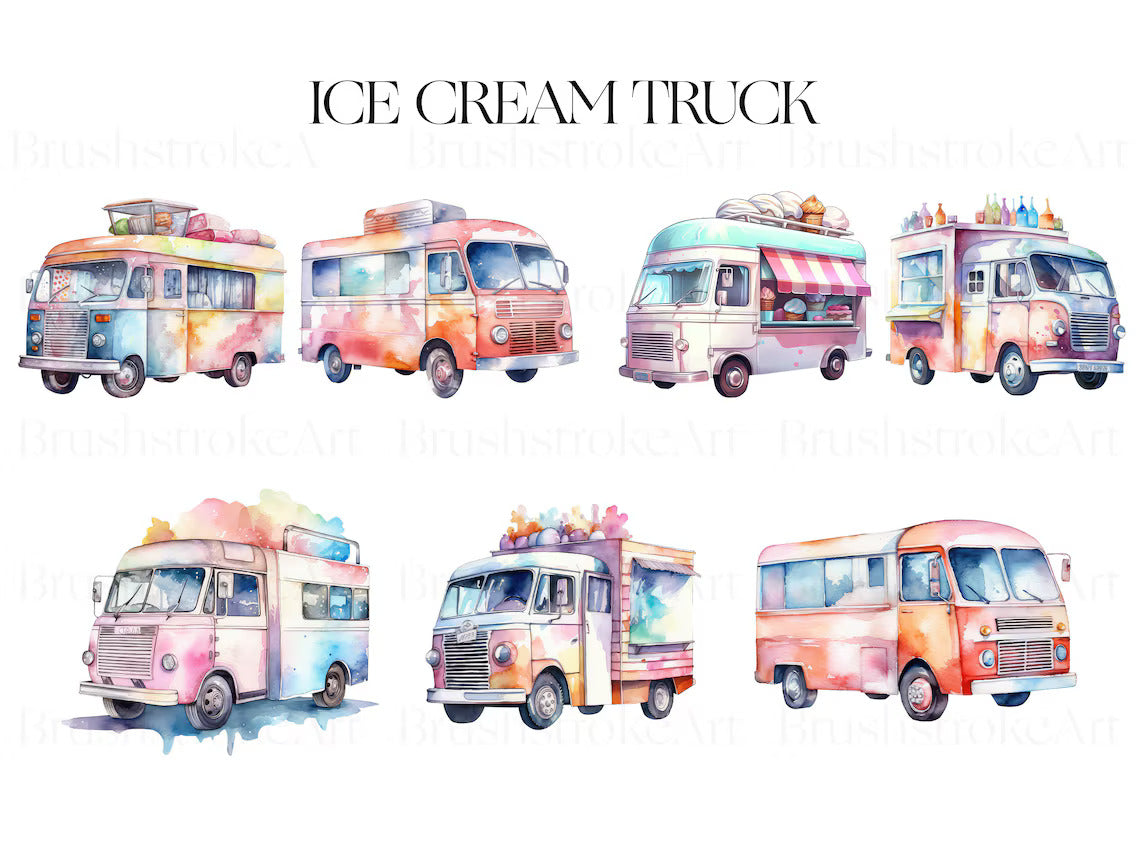 Watercolour Ice cream