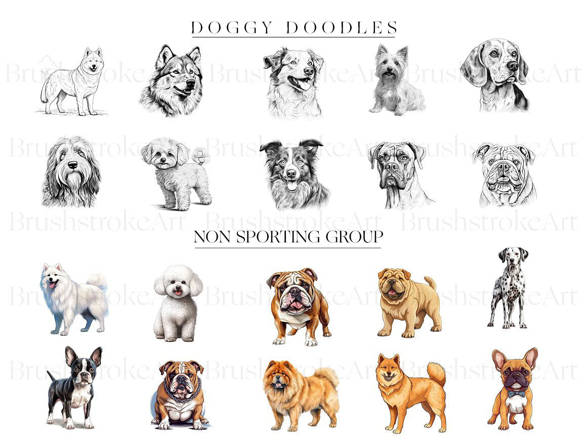 Water color dog