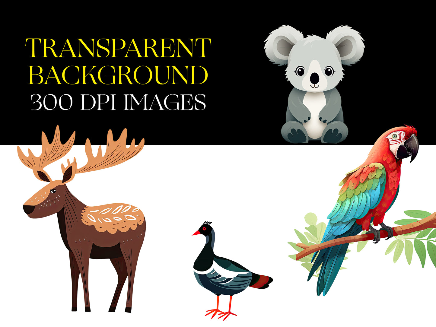 Woodland animals png