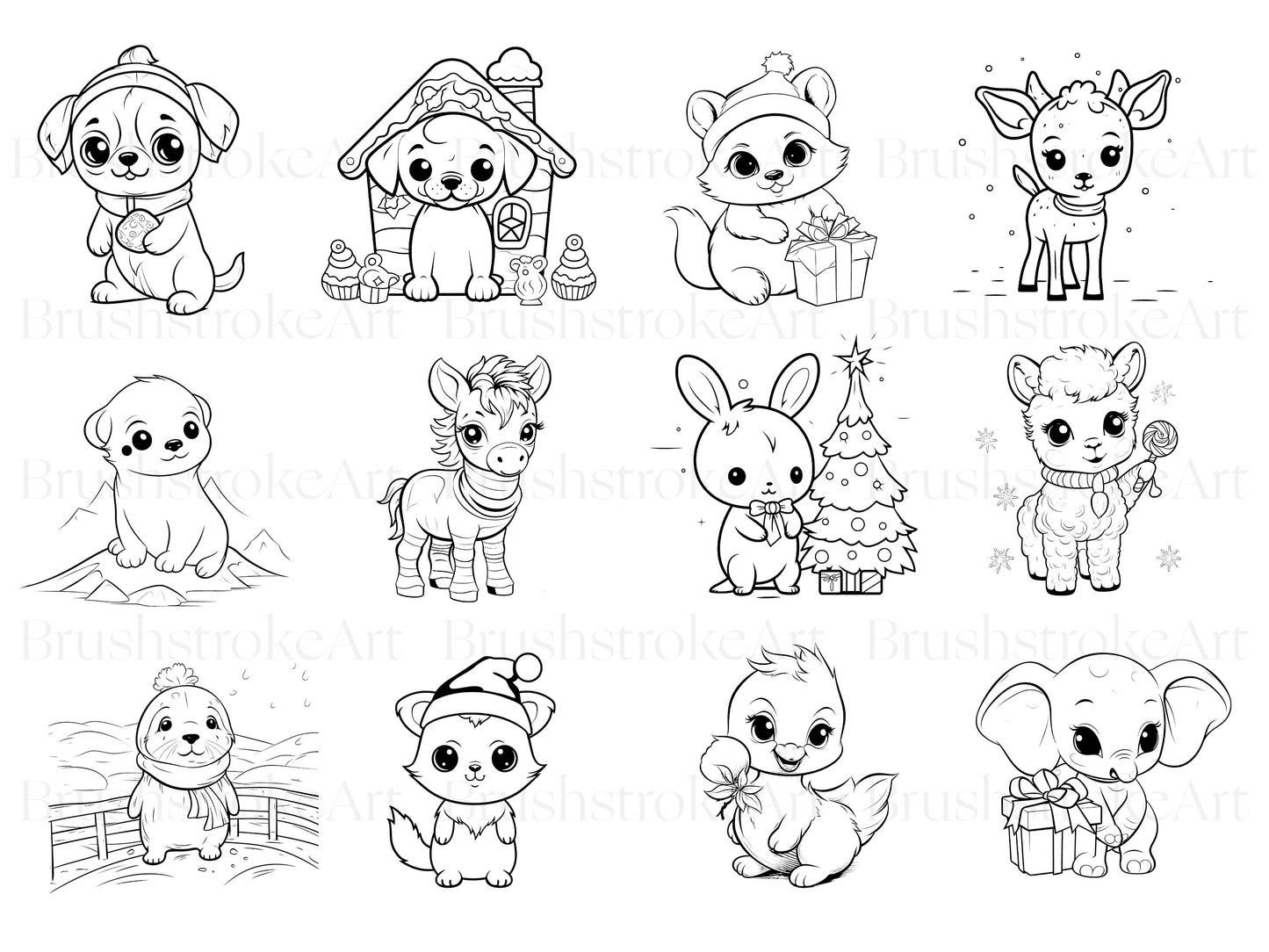 Xmas Animals Png
