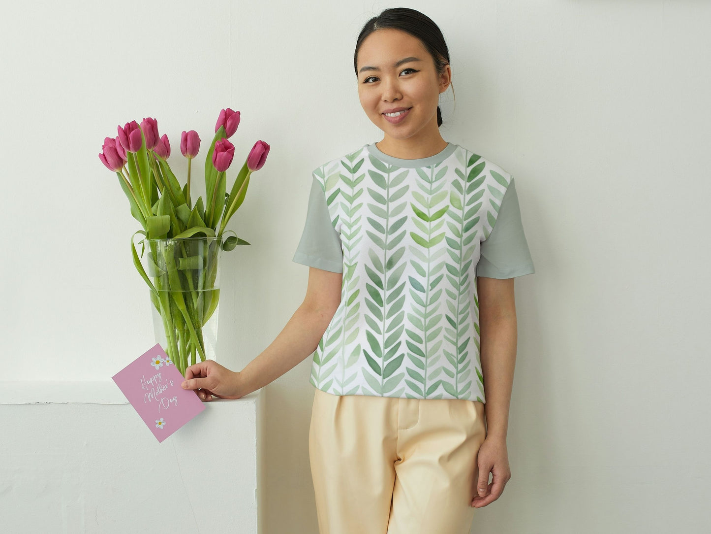 green foliage pattern