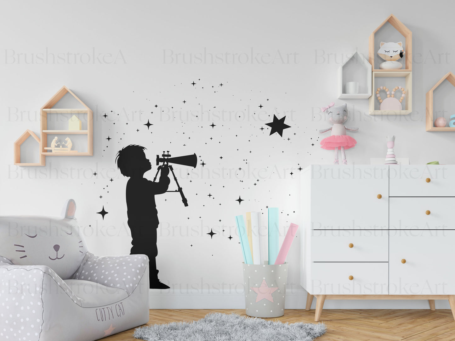 silhouette wall art