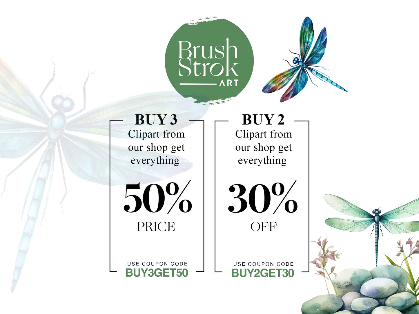 watercolor dragonfly