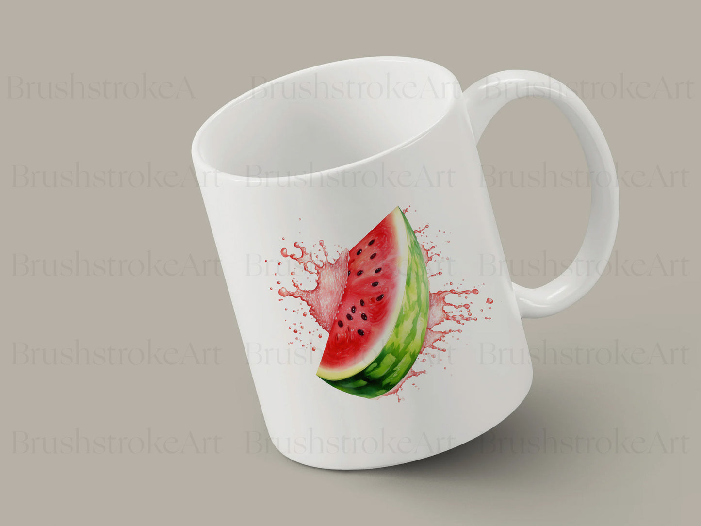 watercolor fruit