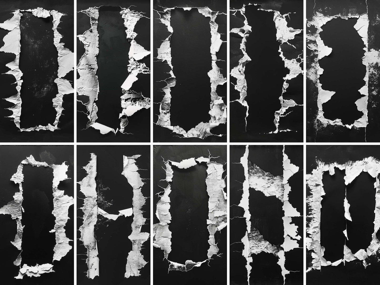 white edges paper