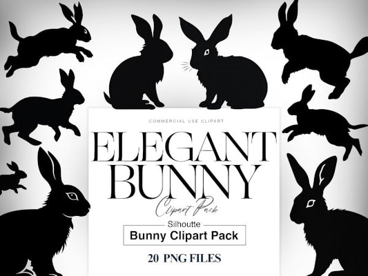 Bunny Rabbit Silhouette Clip Art Images