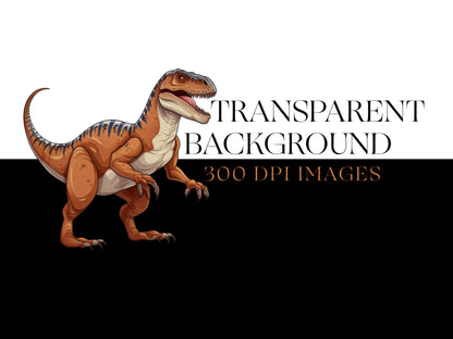 Theropod Dinosaur Clipart, T Rex PNG, Paleontology Sticker