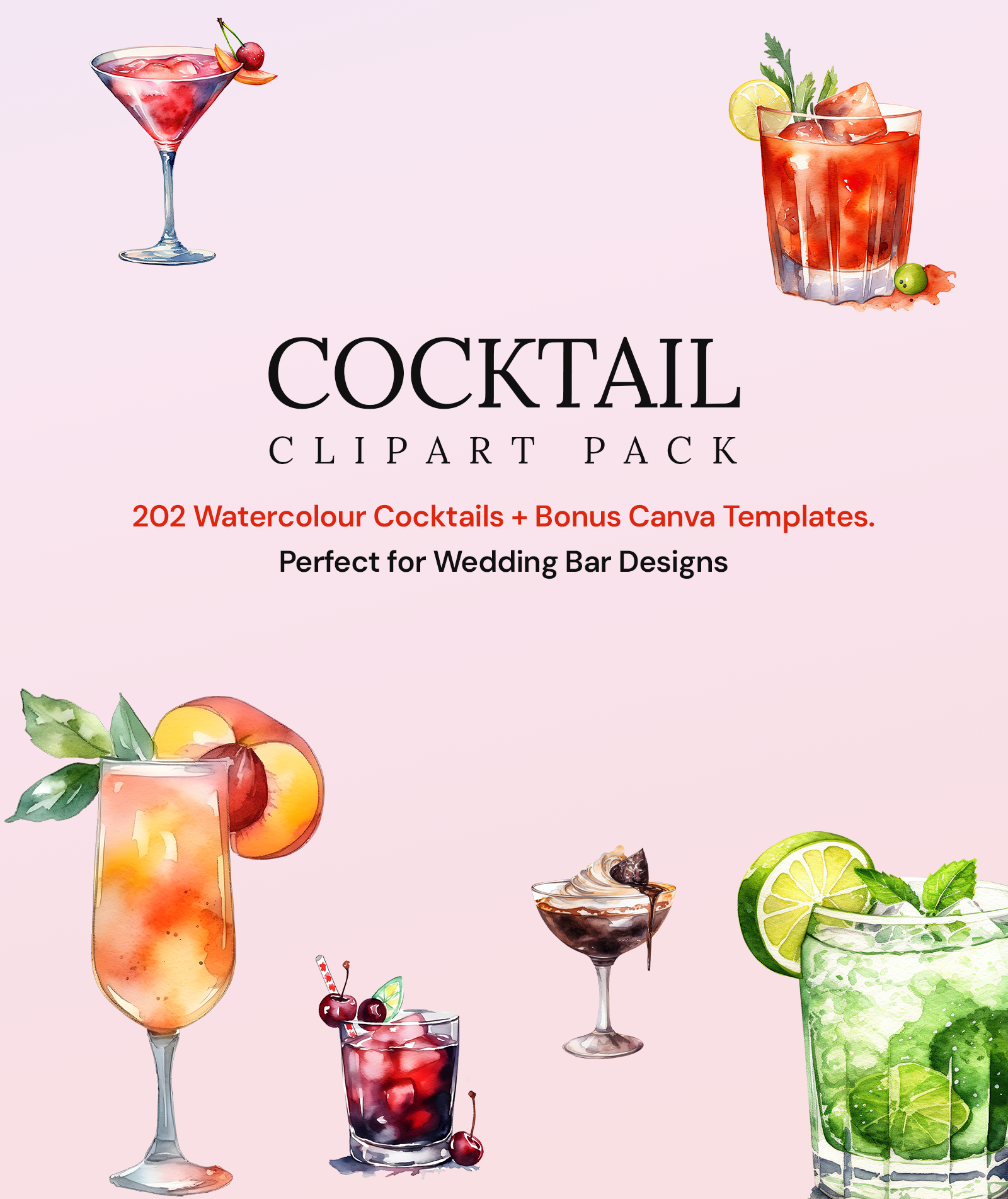 Cocktail Clipart Pack