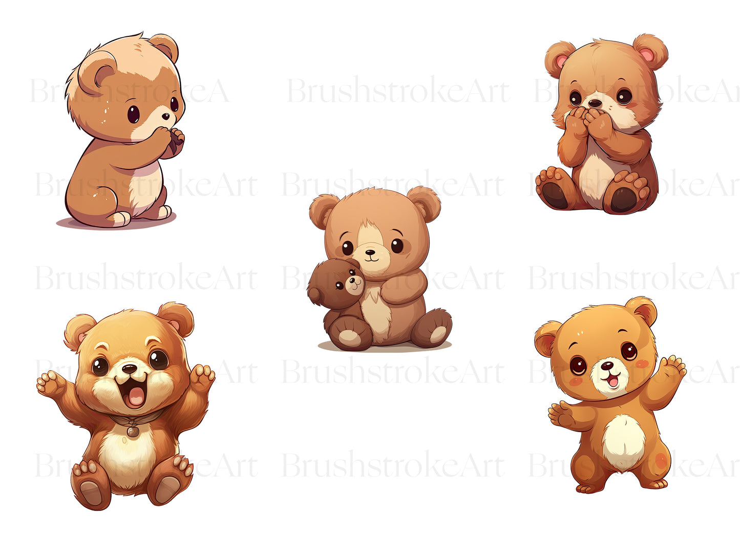 Bear cub clipart