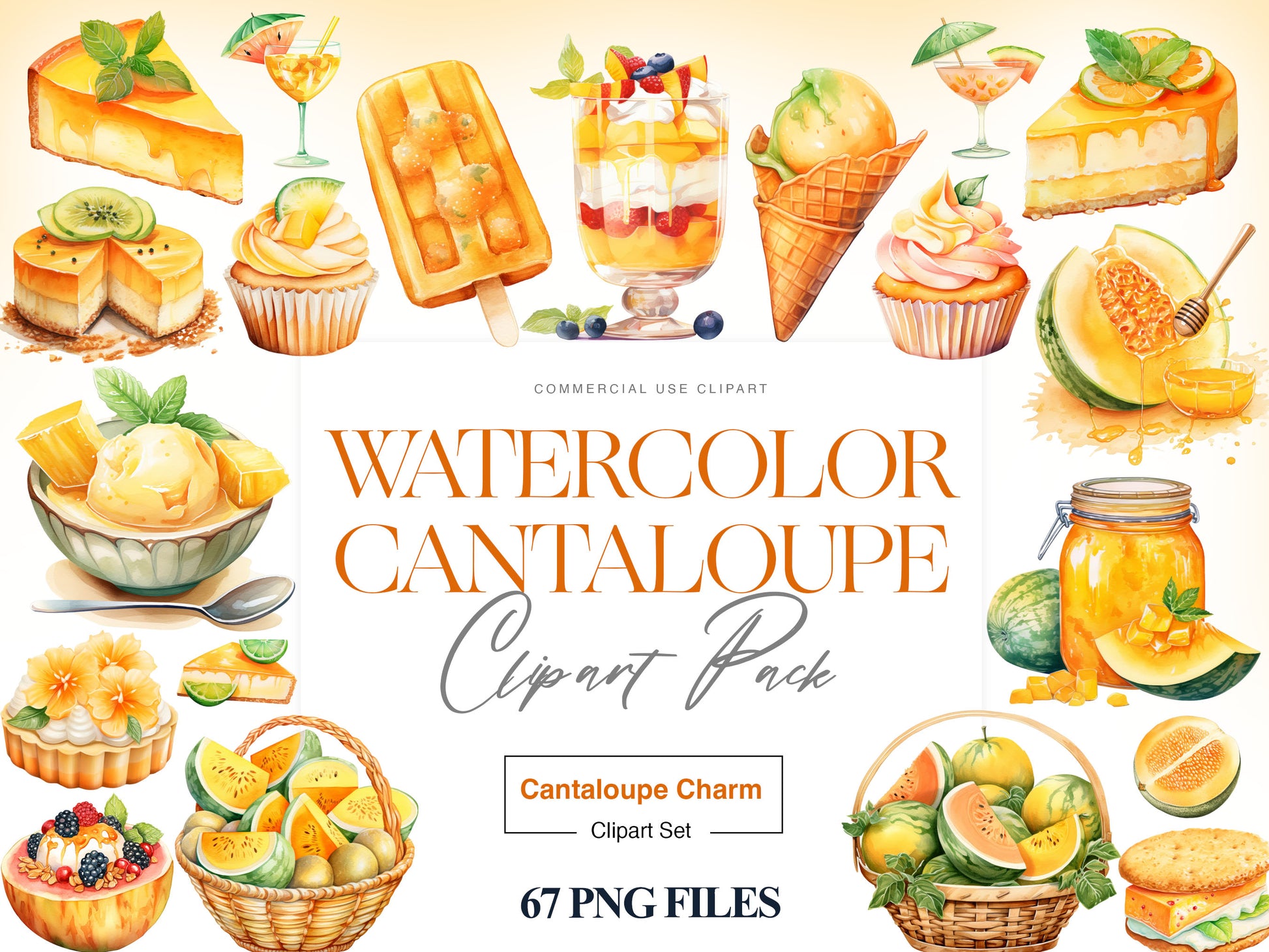 Cantaloupe Clipart