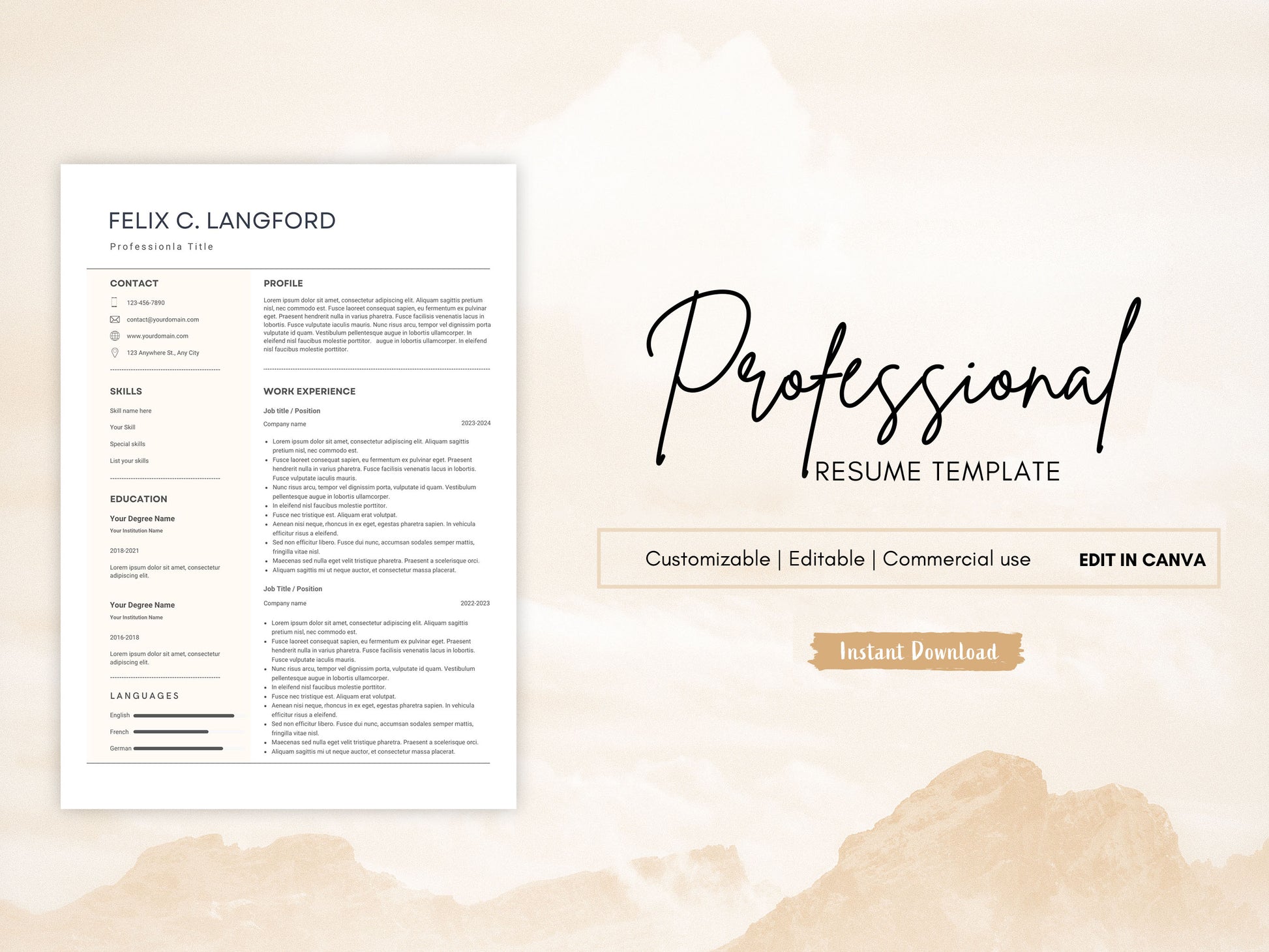 Canva Resume