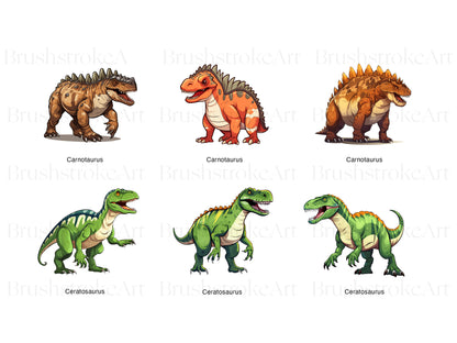 Theropod Dinosaur Clipart, T Rex PNG, Paleontology Sticker