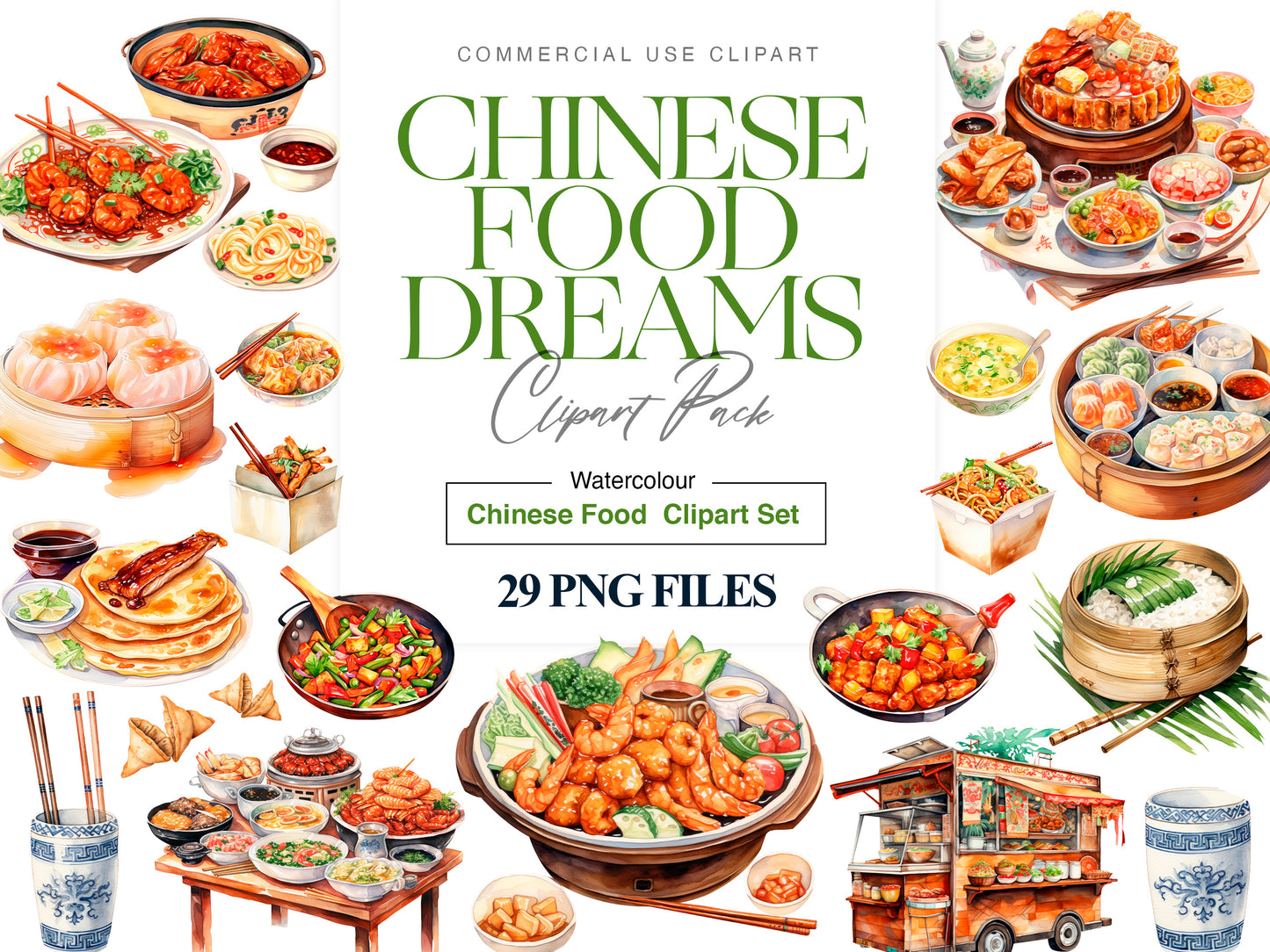 Chinese food clipart