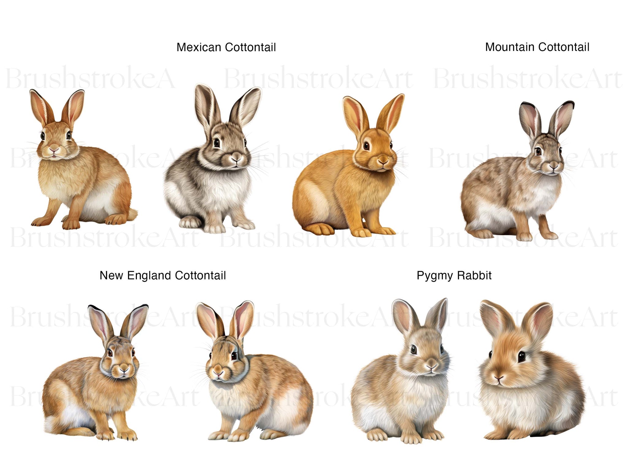 Types of Rabbit Clipart, Cottontail, Rabbit Clipart, Hare – Clipartset