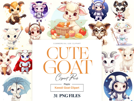 Cute Goat Clipart