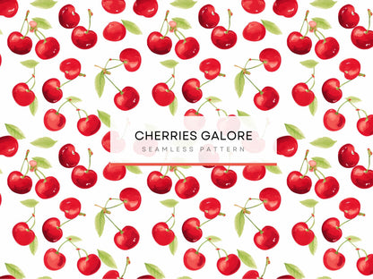 Cute watercolor cherries