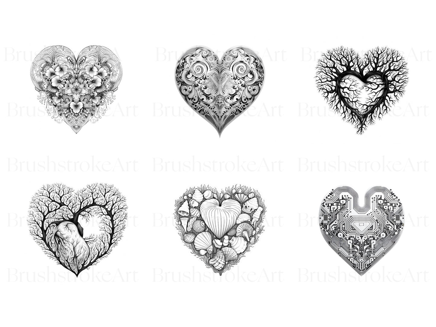 Doodle Heart Svg