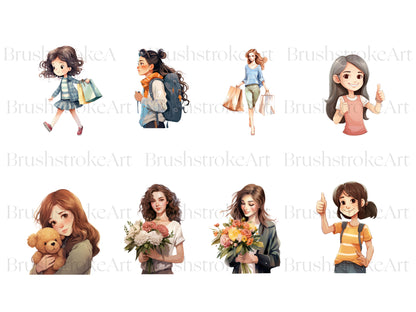 Fashion Girls Clipart