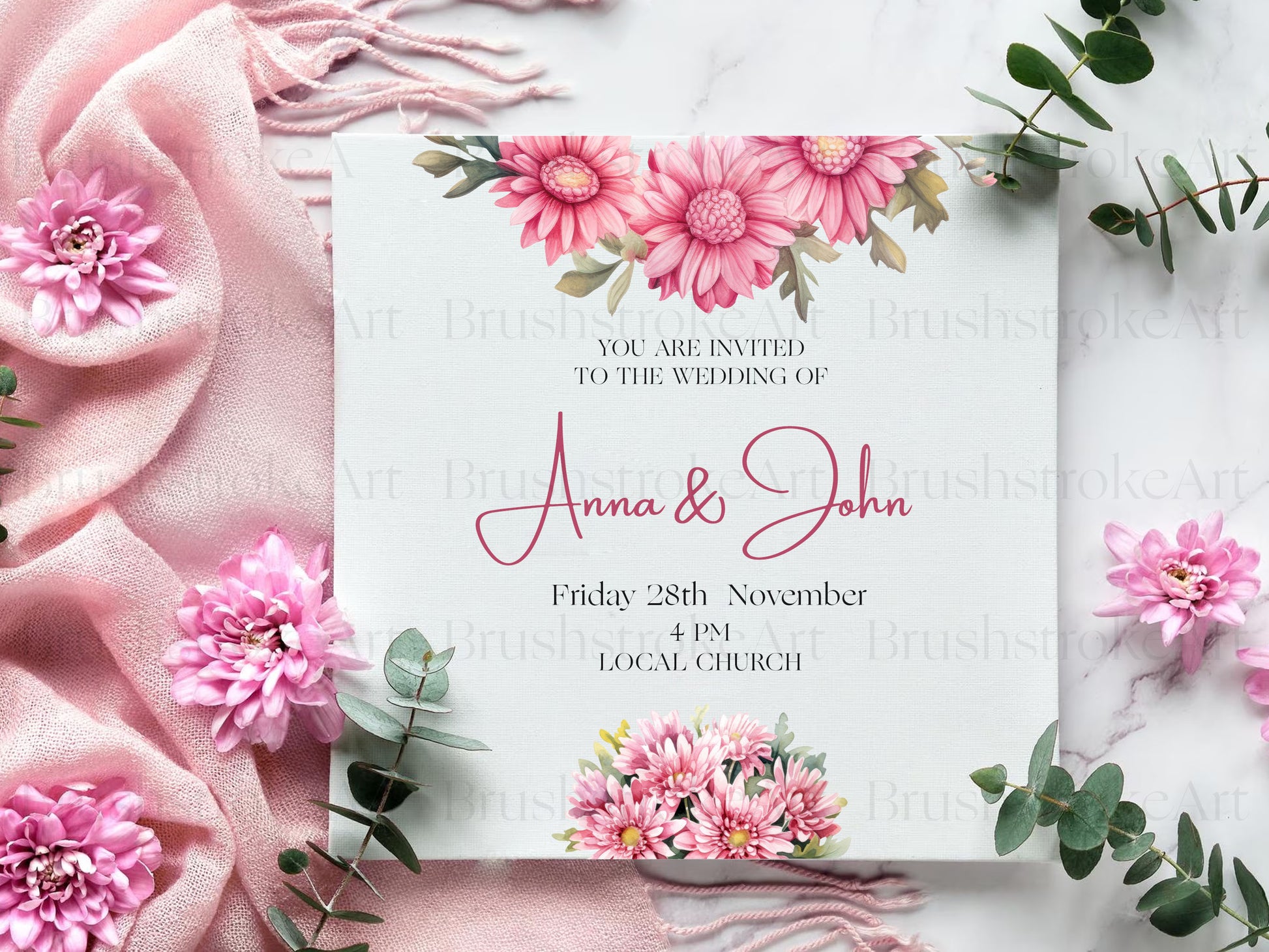 Floral invitation