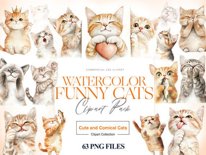 Funny Cats Clipart